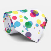 メンズ水玉模様のピエロの明るいむらがあるタイ ネクタイ (ロール)