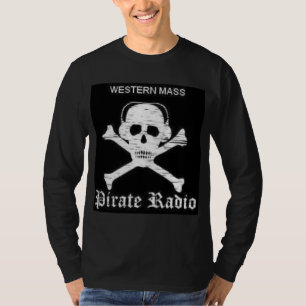 メンズ海賊ラジオの長袖のTシャツ Tシャツ