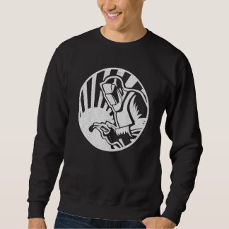 メンズ溶接専門溶接機メタル建築 スウェットシャツ