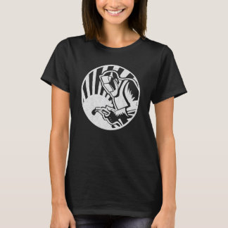 メンズ溶接専門溶接機メタル建築 Tシャツ