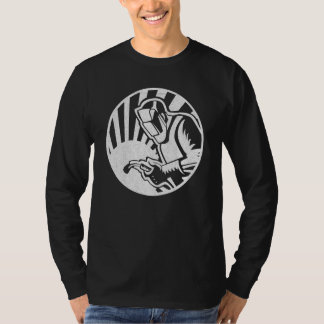 メンズ溶接専門溶接機メタル建築 Tシャツ