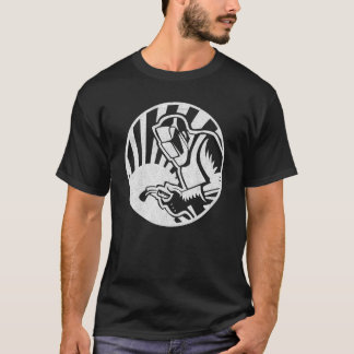 メンズ溶接専門溶接機メタル建築 Tシャツ