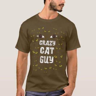 メンズ熱狂するキャットガイ&キャットパパ Tシャツ