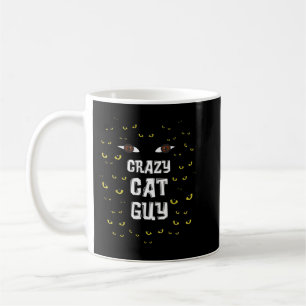 メンズ熱狂するキャットガイ_キャットパパTシャツ コーヒーマグカップ