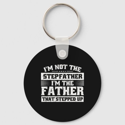 メンズ父の日私はSをステップアップした父 キーホルダー (正面)