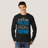 メンズ父の日警察がお気に入りのパパと呼ぶ Tシャツ (正面フル)