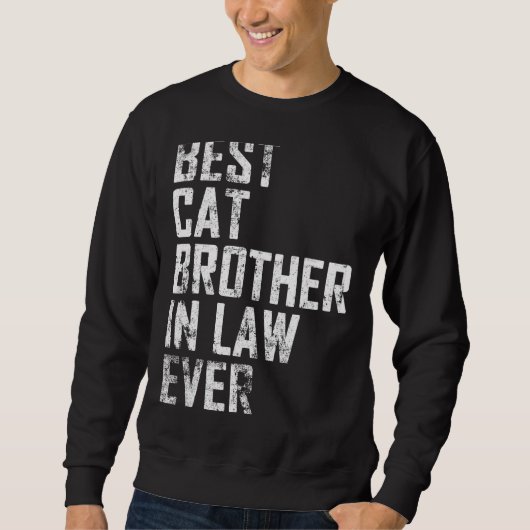 メンズ父最高の日猫の兄弟法律でヴィント スウェットシャツ (正面)