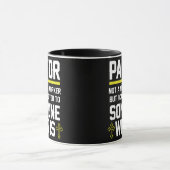 メンズ牧師  マグカップ (中央)