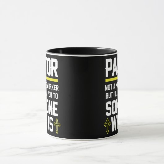 メンズ牧師  マグカップ (中央)