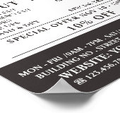 メンズ理容師ズ広告Beard ポスター (角)