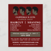 メンズ理容師広告ズ チラシ (正面)