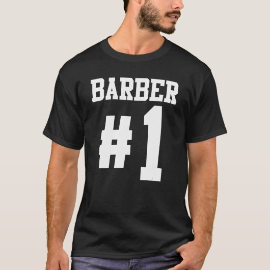 メンズ理容師1バーバーショップ Tシャツ (正面)