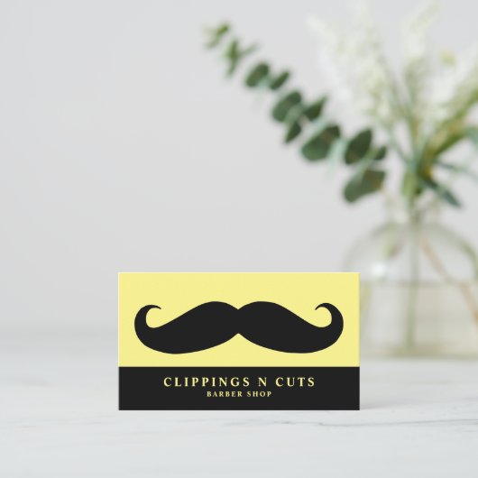 メンズ理容師 名刺 (スタンド正面)