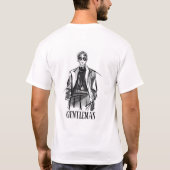 メンズ用ホワイトシャツ Tシャツ (裏面)