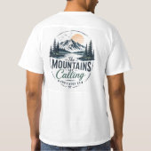 メンズ用マウンテンデザインTシャツ Tシャツ (裏面)
