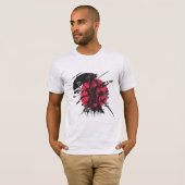 メンズ用侍Tシャツ Tシャツ (正面フル)