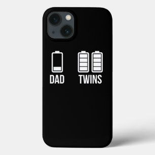 メンズ疲れパパ低バッテリツインフルチャージおもしろい iPhone 13ケース