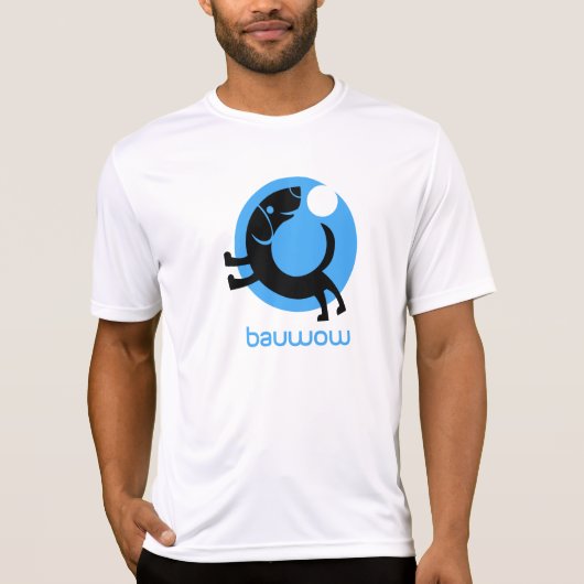 メンズ白いSportekの運動ワイシャツ Tシャツ (正面)