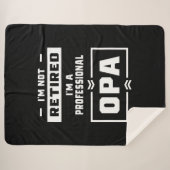 メンズ私はプロフェッショナルオパギフト退職しただ シェルパブランケット (正面(横))