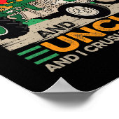 メンズ私は2つのタイトルを持っている農家と叔父の父親 ポスター (角)