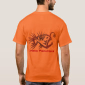 メンズ種族のチョウチンアンコウのワイシャツのデザイン Tシャツ (裏面)