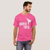 メンズ空手タタシャツおもしろいかわいい武術アーツGIF Tシャツ (正面フル)
