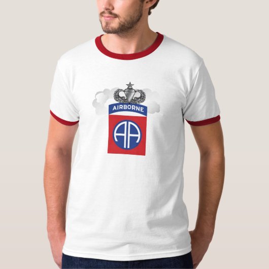 メンズ第82ジャンプの空輸の信号器のティーは飛びます! Tシャツ (正面)