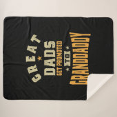 メンズ素晴らしパパがグランドダディに昇進 シェルパブランケット (正面(横))