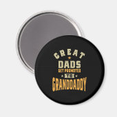 メンズ素晴らしパパがグランドダディに昇進 マグネット (正面/裏面)