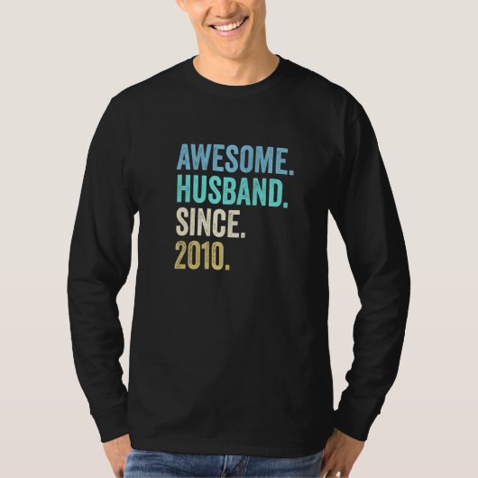 メンズ素晴らし夫2010年12th's Anniv以結婚降 Tシャツ (正面)