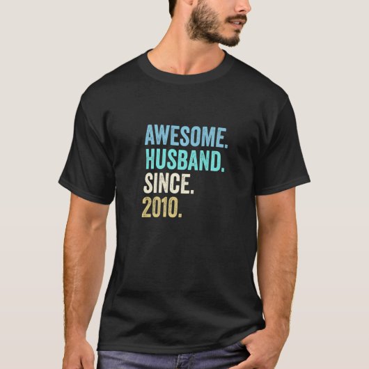 メンズ素晴らし夫2010年12th's Anniv以結婚降 Tシャツ (正面)