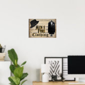 メンズ素晴らし服 ポスター (ホームオフィス)