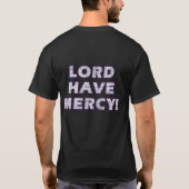 メンズ紫色のネオンChixか主Have Mercy! Tシャツ (裏面)