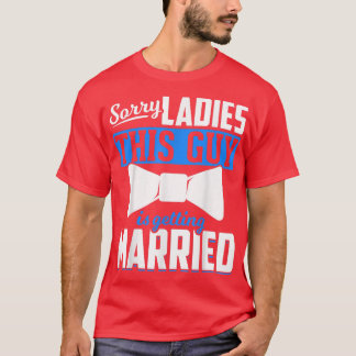 メンズ結婚すまないレディース結婚の新郎バおもしろいック Tシャツ