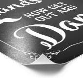 メンズ結婚バスルーム海軍 フォトプリント            (角)