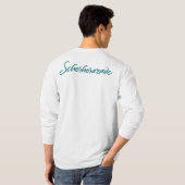 メンズ綿の長袖 Tシャツ (裏面フル)