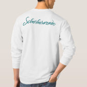 メンズ綿の長袖 Tシャツ (裏面)