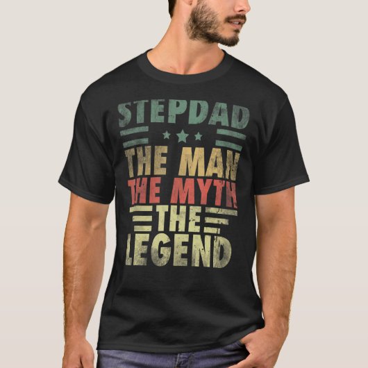 メンズ義父の男の神話の伝説の義父 Tシャツ (正面)