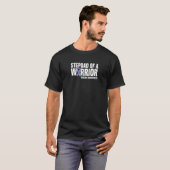 メンズ自殺の予防に気付いた戦士の継父 Tシャツ (正面フル)