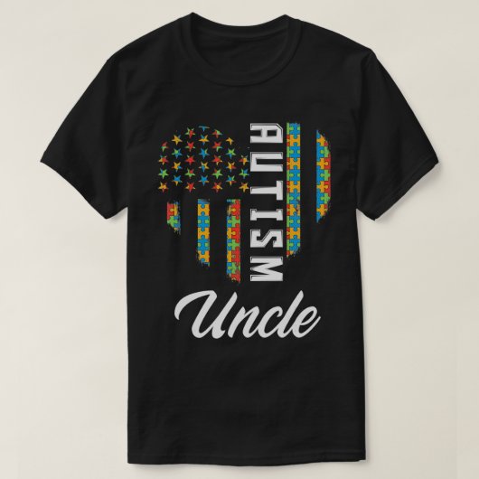 メンズ自閉症意識自閉症の姪の甥誇りを持った Tシャツ (デザイン正面)