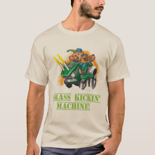 メンズ草の打抜き機のTシャツ Tシャツ