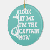 メンズ見て私はキャプテン今ボートだ セラミックオーナメント (左)