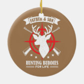 メンズ親子狩り仲間 セラミックオーナメント (裏面)