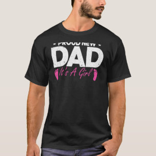 メンズ誇りを持ったニューパパ女の子ニューパパ Tシャツ