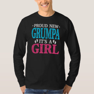 メンズ誇りを持ったメンズ新しいグランパ女の子の性別レーブ Tシャツ