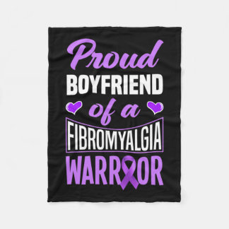 メンズ誇りを持った線維筋痛戦士のボーイフレンド フリースブランケット