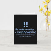 メンズ認知症アルツハイマー戦士の患者Brain Dis カード (黄色い花)