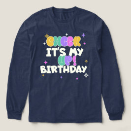メンズ誕生日おめでとうロングスリーブTシャツ トライブレンドTシャツ