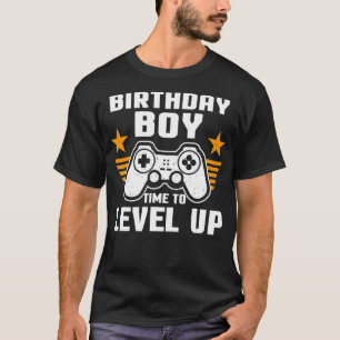 メンズ誕生日ボーイゲーマーコンピュータビデオゲームスプリス Tシャツ