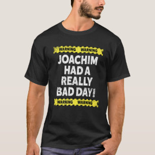 メンズ警告のヨアヒムは本当に悪い日ムードを持っていた Tシャツ